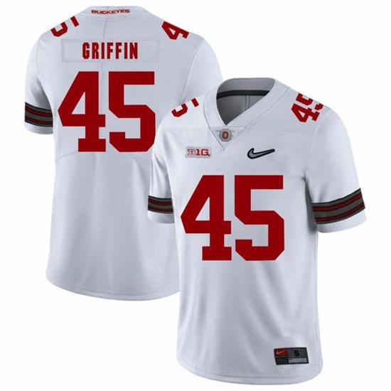 Women's Nike Ohio State Buckeyes #45 Archie Griffin Football Jersey Diamond White