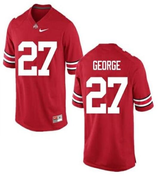 Women's Nike Ohio State Buckeyes #27 Eddie George NCAA College Football Jersey Red