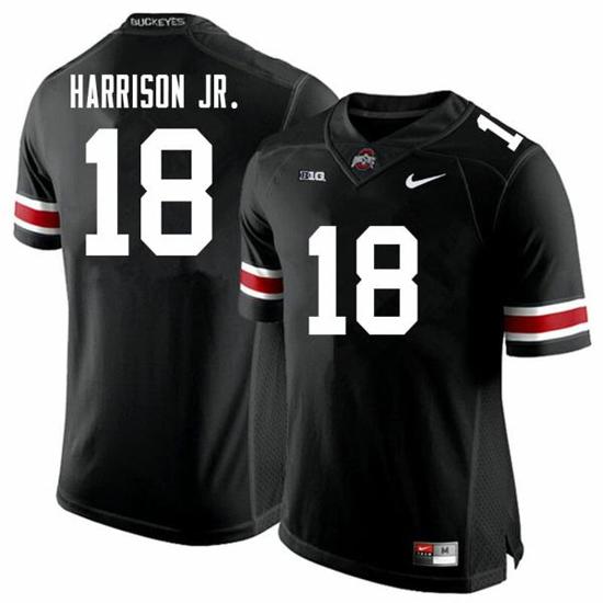 Women's Nike Ohio State Buckeyes #18 Marvin Harrison Jr Jersey College Football Black