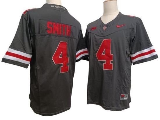 Women's Nike Jeremiah Smith Jersey #4 Ohio State Buckeyes Vapor F.U.S.E. Football Limited Black