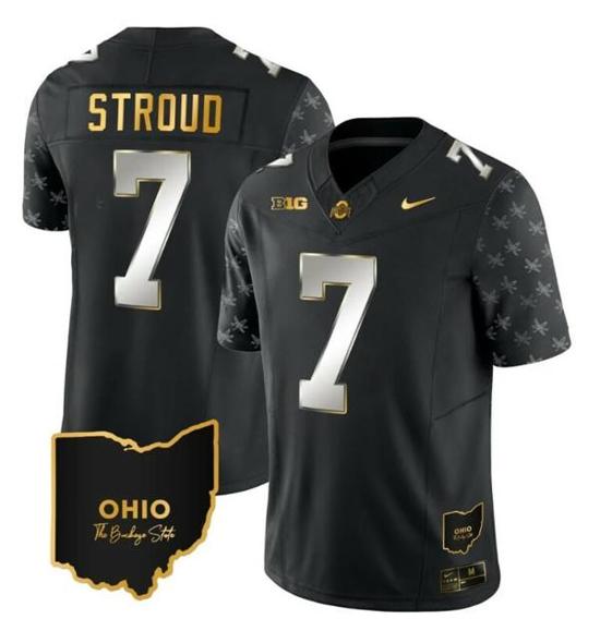 Women's Nike Ohio State Buckeyes CJ Stroud Jersey #7 College Football Stitched Alternate Black Limited