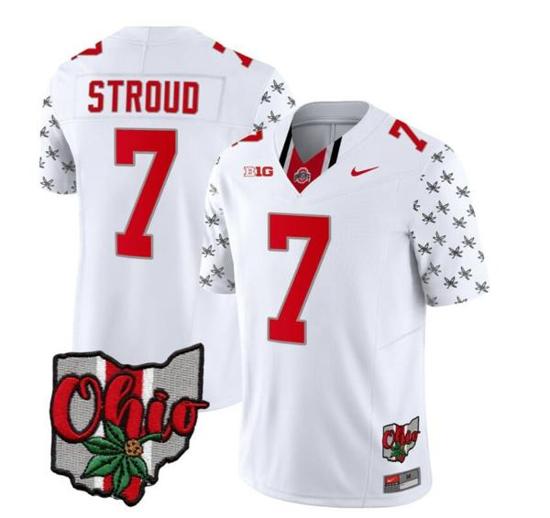 Women's Nike Ohio State Buckeyes CJ Stroud Jersey #7 College Football Stitched Alternate 2023 White Limited