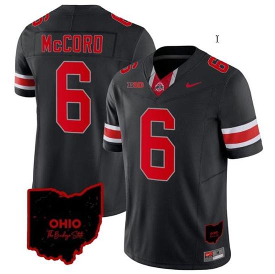 Women's Nike Kyle Mccord Jersey #6 Ohio State Buckeyes College Football Stitched Vapor Limited Ohio Patch Black