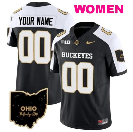 Women's Nike Custom Ohio State Buckeyes Jersey Name and Number Special Vapor Limited College Football Stitched Ohio Patch Alternate