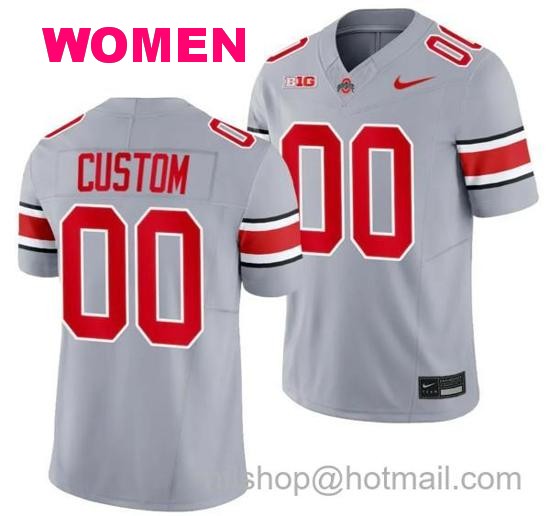 Women's Nike Custom Ohio State Buckeyes Jersey Name and Number Alternate Gary Limited College Football 2023