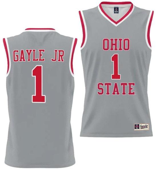 Women's GameDay Greats Roddy Gayle Jr Jersey #1 Ohio State Buckeyes College Basketball Lightweight Gray