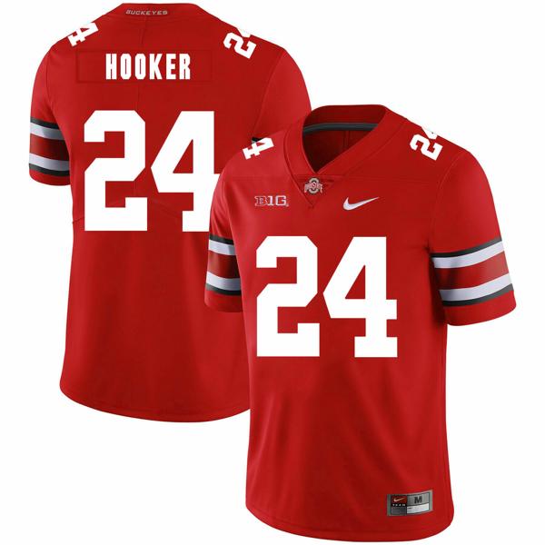 Nike Men's Ohio State Buckeyes #24 Malik Hooker Football Jersey Red