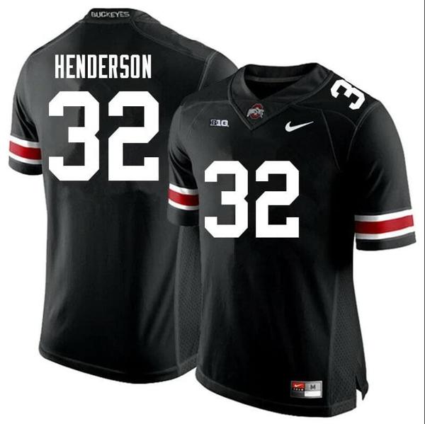 Nike Men's Ohio State Henderson Jersey #32 Football Black