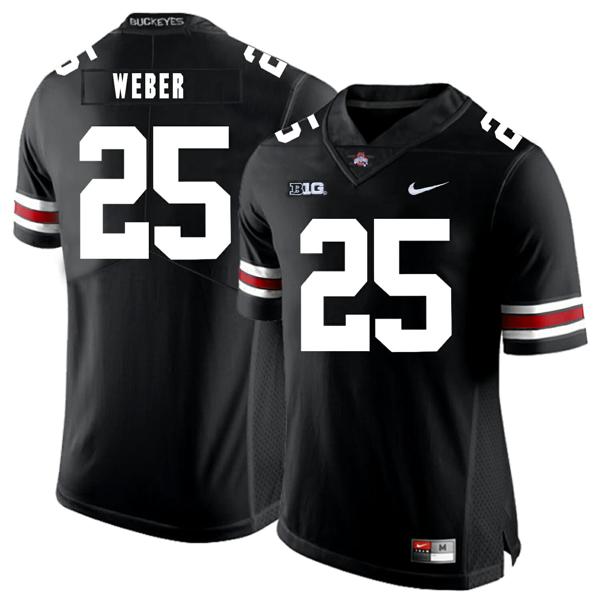 Nike Men's Ohio State Buckeyes #25 Mike Weber Football Jersey Black