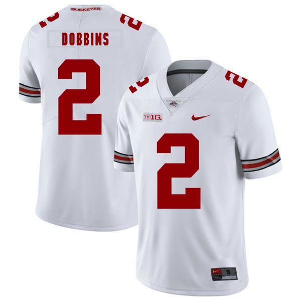 Nike Men's Ohio State Buckeyes #2 J.K Dobbins Football Jersey White