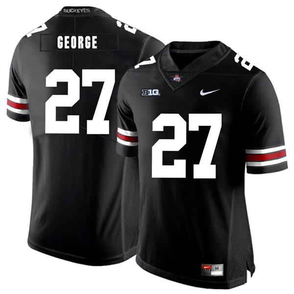 Nike Men's Ohio State Buckeyes #27 Eddie George Football Jersey Black