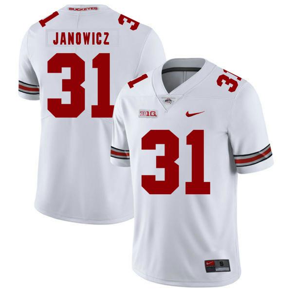 Nike Men's Ohio State Buckeyes #31 Vic Janowicz Football Jersey White