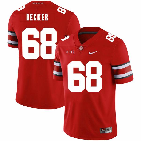 Nike Men's Ohio State Buckeyes #68 Taylor Decker Football Jersey Red