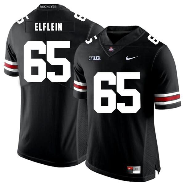 Nike Men's Ohio State Buckeyes #65 Pat Elflein Football Jersey Black