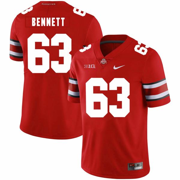 Nike Men's Ohio State Buckeyes #63 Michael Bennett IV Football Jersey Red