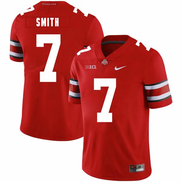 Nike Men's Ohio State Buckeyes #7 Rod Smith College Football Jersey Red