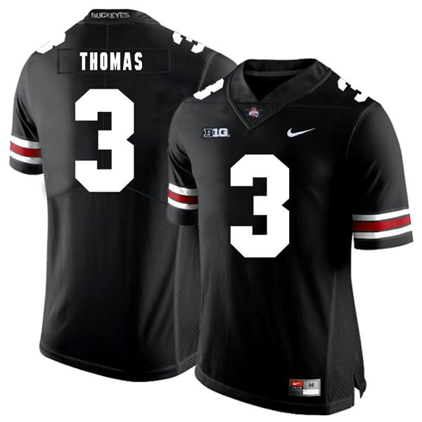 Nike Men's Ohio State Buckeyes #3 Michael Thomas Football Jersey Black