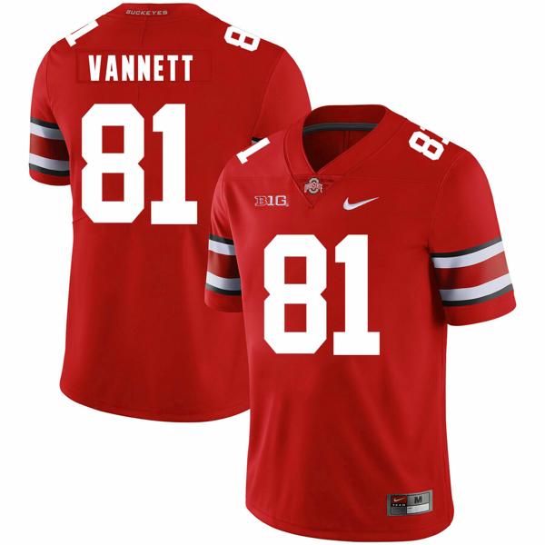 Nike Men's Ohio State Buckeyes #81 Nick Vannett Football Jersey Red