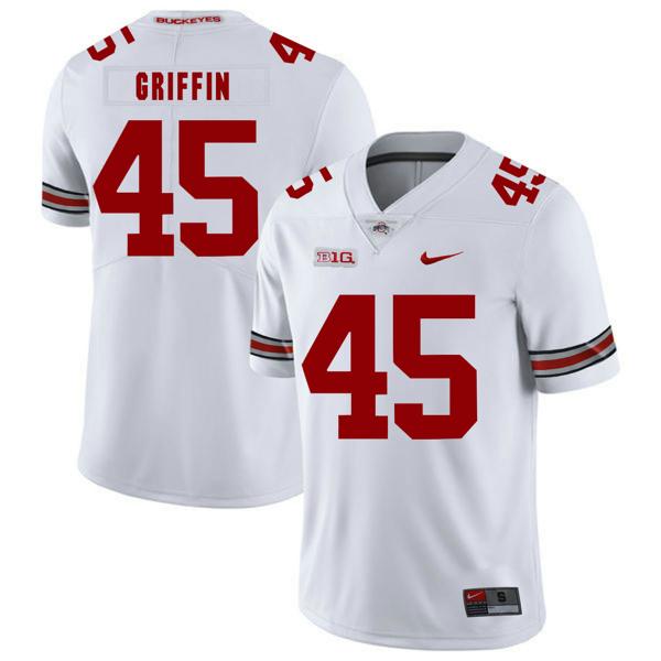 Nike Men's Ohio State Buckeyes #45 Archie Griffin Football Jersey White