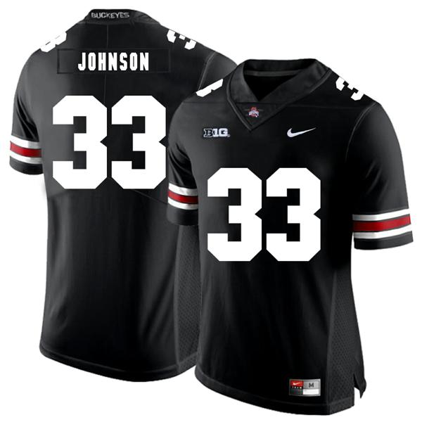 Nike Men's Ohio State Buckeyes #33 Pete Johnson Football Jersey Black