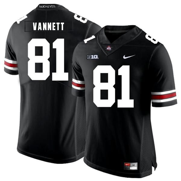 Nike Men's Ohio State Buckeyes #81 Nick Vannett Football Jersey Black