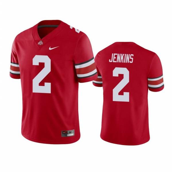 Nike Men's Ohio State Buckeyes #2 Malcolm Jenkins NCAA Football Jersey Red