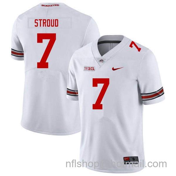 Nike Men's CJ Stroud Jersey Ohio State Buckeyes #7 White NCAA College Football