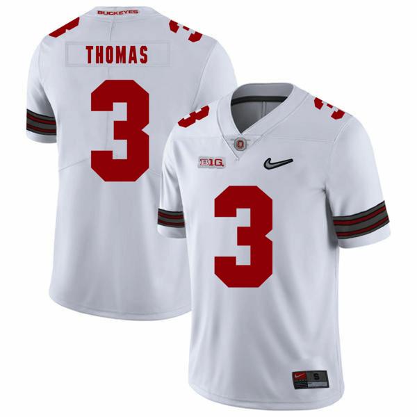 Nike Men's Ohio State Buckeyes #3 Michael Thomas Football Jersey Diamond White