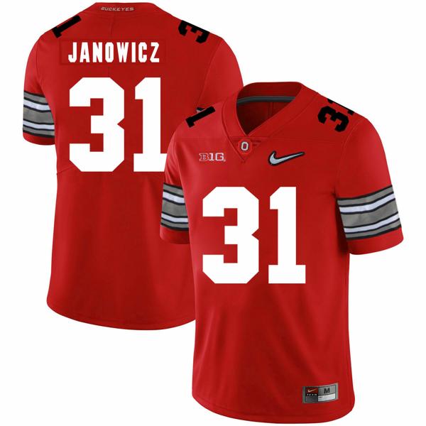 Nike Men's Ohio State Buckeyes #31 Vic Janowicz Football Jersey Diamond Red