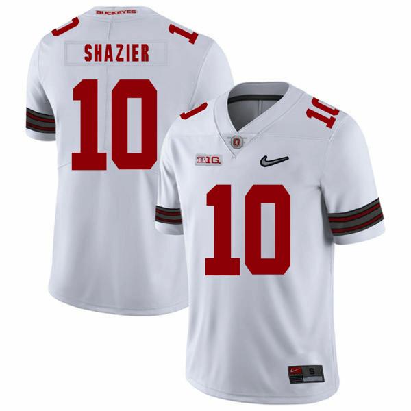 Nike Men's Ohio State Buckeyes #10 Ryan Shazier Football Jersey Diamond White