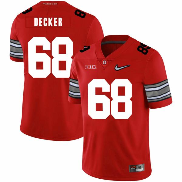 Nike Men's Ohio State Buckeyes #68 Taylor Decker Football Jersey Diamond Red