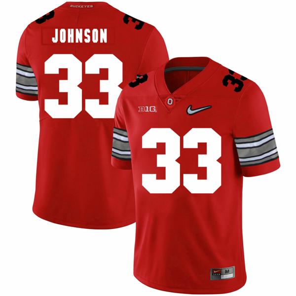 Nike Men's Ohio State Buckeyes #33 Pete Johnson Football Jersey Diamond Red