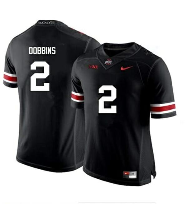 Nike Men's Ohio State Buckeyes #2 J.K. Dobbins NCAA College Football Jersey Black