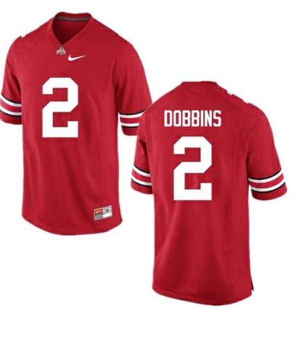 Nike Men's Ohio State Buckeyes #2 J.K. Dobbins NCAA College Football Jersey Red