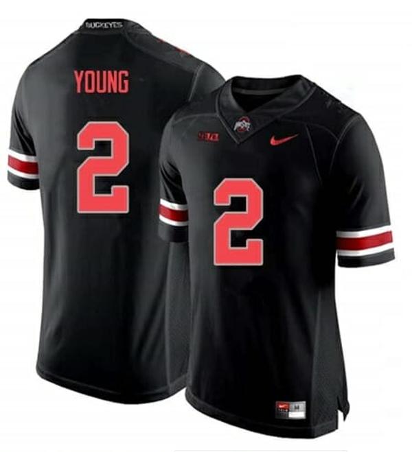 Nike Men's Ohio State Buckeyes #2 Chase Young NCAA College Football Black Jersey