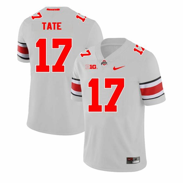 Nike Men's Ohio State Buckeyes Carnell Tate Jersey #17 College Football Game Gray