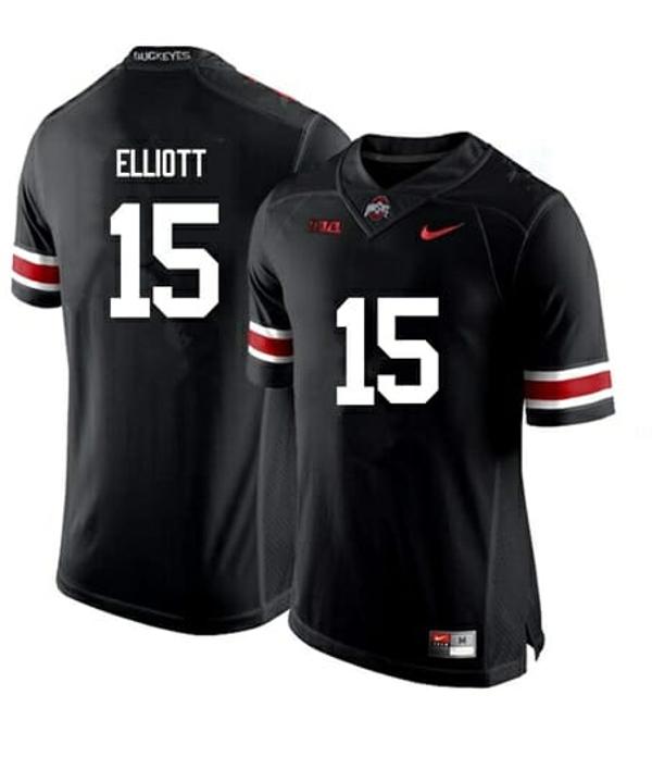 Nike Men's Ohio State Buckeyes #15 Ezekiel Elliott NCAA College Football Jersey Black