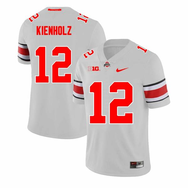 Nike Men's Ohio State Buckeyes Lincoln Kienholz Jersey #12 College Football Game Gray