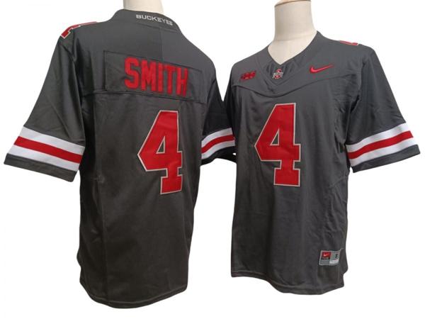 Nike Men's Jeremiah Smith Jersey #4 Ohio State Buckeyes Vapor F.U.S.E. Football Limited Black