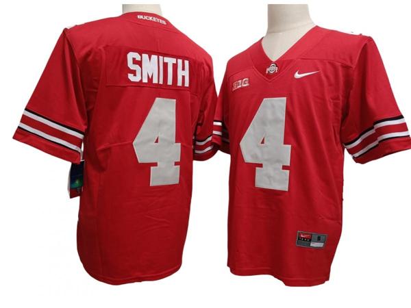 Nike Men's Jeremiah Smith Jersey #4 Ohio State Buckeyes Vapor F.U.S.E. Football Limited Red