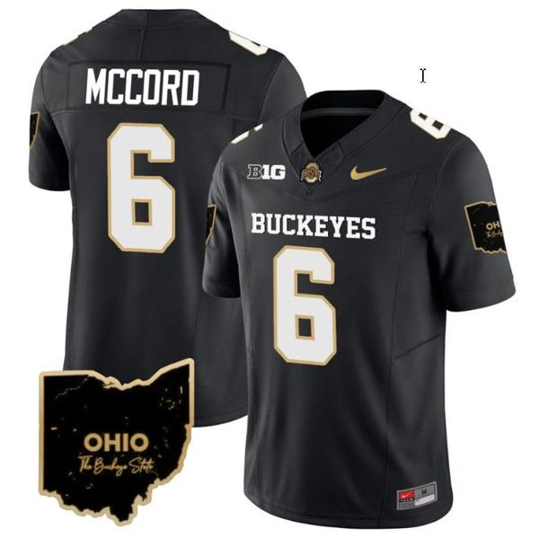 Nike Men's Kyle Mccord Jersey #6 Ohio State Buckeyes College Football Stitched Special Vapor Limited Black