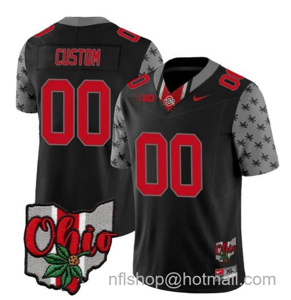 Nike Men's Custom Ohio State Buckeyes Jersey Name and Number College Football 2023 Stitched Alternate Black