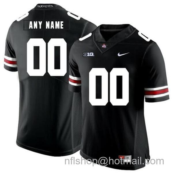 Nike Men's Custom Ohio State Buckeyes Football Jersey Name and Number NCAA Football Black