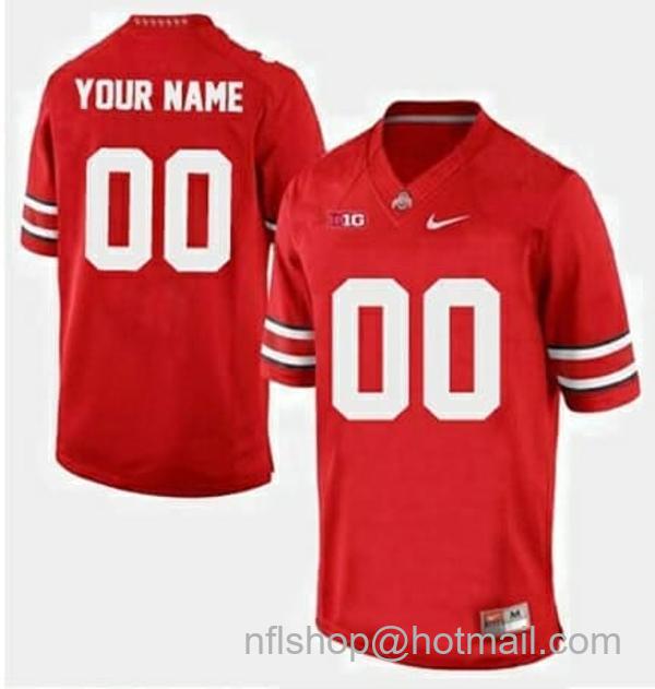 Nike Men's Custom Ohio State Buckeyes Jersey Name and Number Football Red