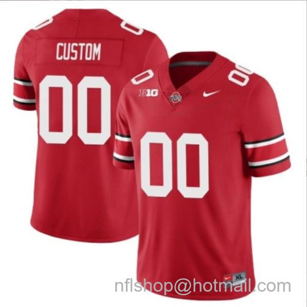 Nike Men's Custom Ohio State Buckeyes Jersey Name and Number College Football Stitched Scarlet