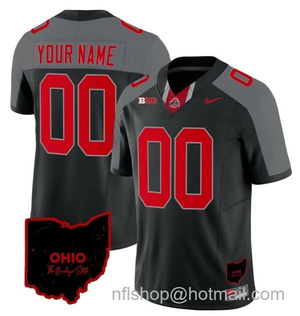 Nike Men's Custom Ohio State Buckeyes Jersey Name and Number College Football Stitched Alternate Black Special