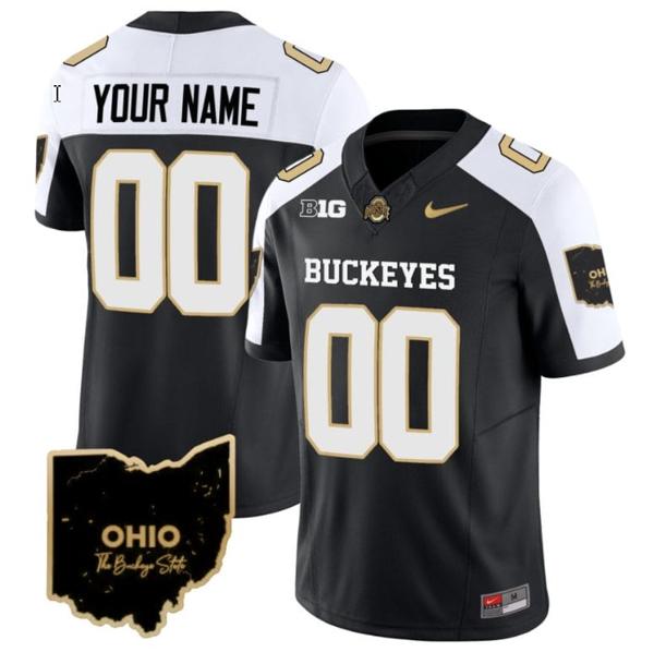 Nike Men's Custom Ohio State Buckeyes Jersey Name and Number Special Vapor Limited College Football Stitched Ohio Patch Alternate