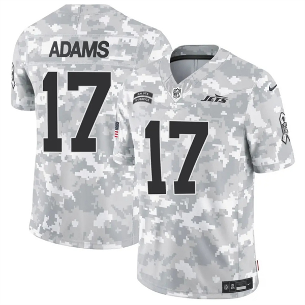 Youth New York Jets #17 Davante Adams 2024 F.U.S.E Arctic Camo Salute to Service Limited Stitched Jersey