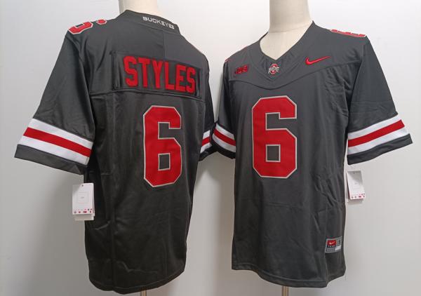 Men's Ohio State Buckeyes #6 Sonny Styles Black F.U.S.E. College Football Jersey