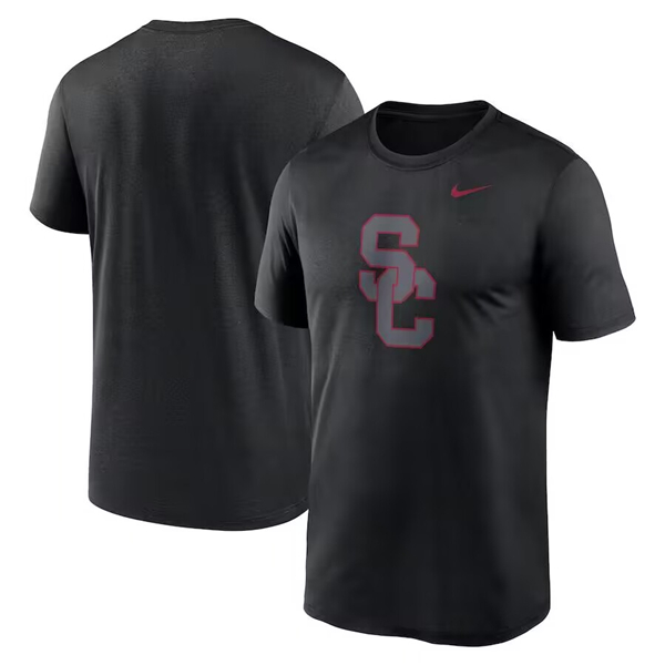 Men's USC Trojans Black Pop Logo T-Shirt